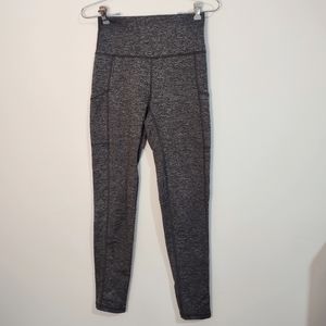Aerie Heathered Gray Chill Play Move Pocket Leggings Sz M